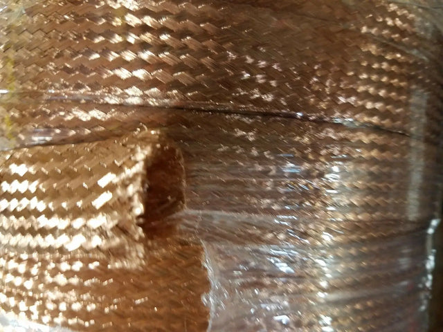 5 FEET 1" BRAIDED GROUND STRAP GROUNDING Bare Copper Flat Braid USA ACDC