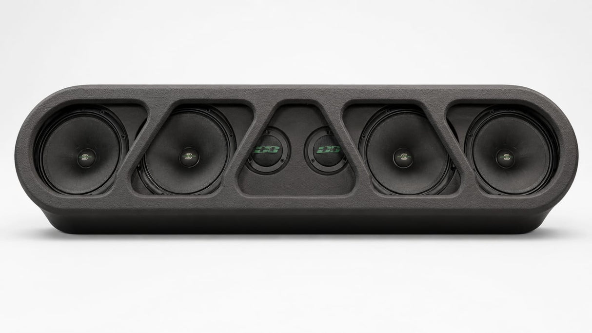 (4) Sylvester Speaker Rack Bundle w/ Beauty Panel & LEDs