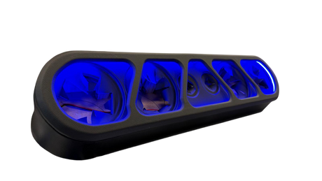 (4) Sylvester Speaker Rack Bundle w/ Beauty Panel & LEDs Deaf Bonce