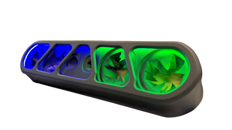 (4) Sylvester Speaker Rack Bundle w/ Beauty Panel & LEDs Deaf Bonce
