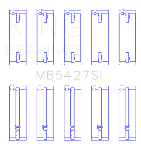 King Engine Bearings Honda L13A4/L15A (Size +0.25mm) Main Bearing Set