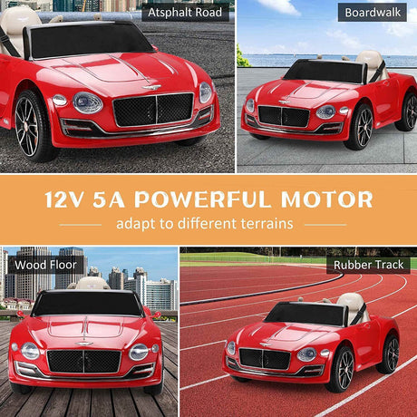 Bentley Kids Ride On Electric Toy Car with Remote Control and LED Lights - Perfect Gift for Young Drivers