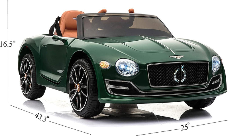 Bentley Licensed 12V Electric Ride On Car for Kids - Green