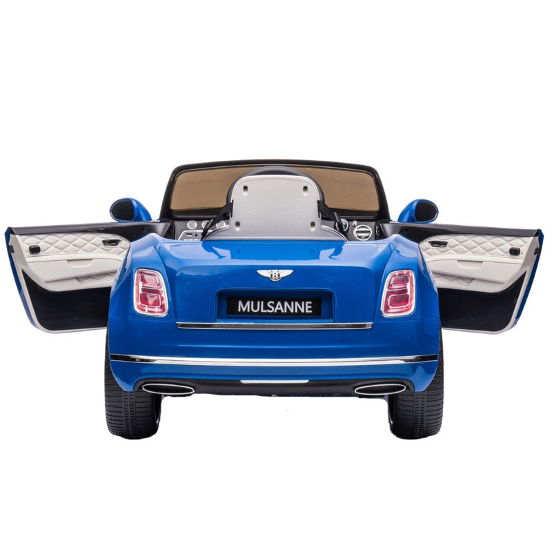 Bentley Mulsanne Licensed Electric Ride On Car for Kids - Blue+Grey