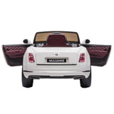 Bentley Mulsanne Licensed Electric Ride On Car for Kids - White