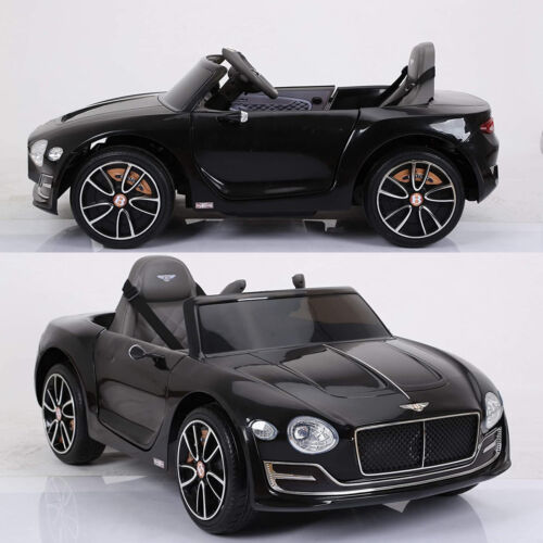 BENTLEY Style 12V Electric Kids Ride On Car Racer with Double Seats Control in Black
