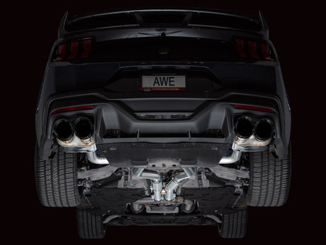 Échappement Catback SwitchPath AWE 2024 Ford Mustang Dark Horse S650 RWD avec embouts noirs Quad Diamond
