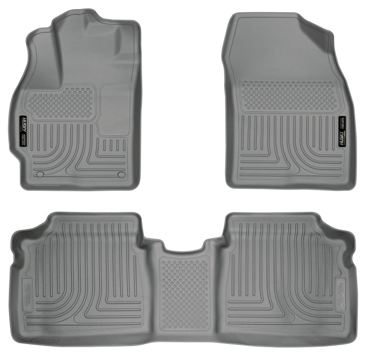 Revêtements de sol gris Husky Liners 10-12 pour Toyota Prius WeatherBeater Combo