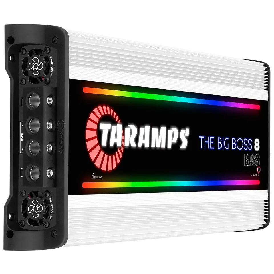Taramps Big Boss 8 | 8000W RMS Monoblock Amplifier 0.5-Ohm~2-Ohm Taramps