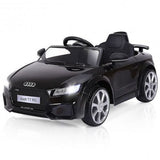 Black 12V Kids Electric Ride-On Car with Remote Control and Music Player