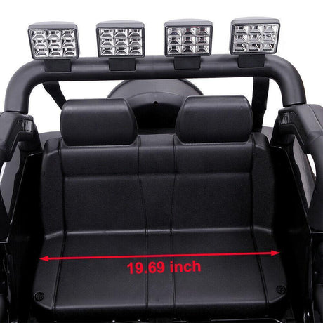 Black 12V Kids Ride-On Car with Parent Remote Control for Safe Play