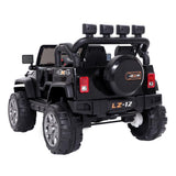 Black 12V Kids Ride-On Car with Parent Remote Control for Safe Play