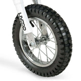 Blue 24V Electric Motorcycle for Kids with Maximum Speed of 14 mph