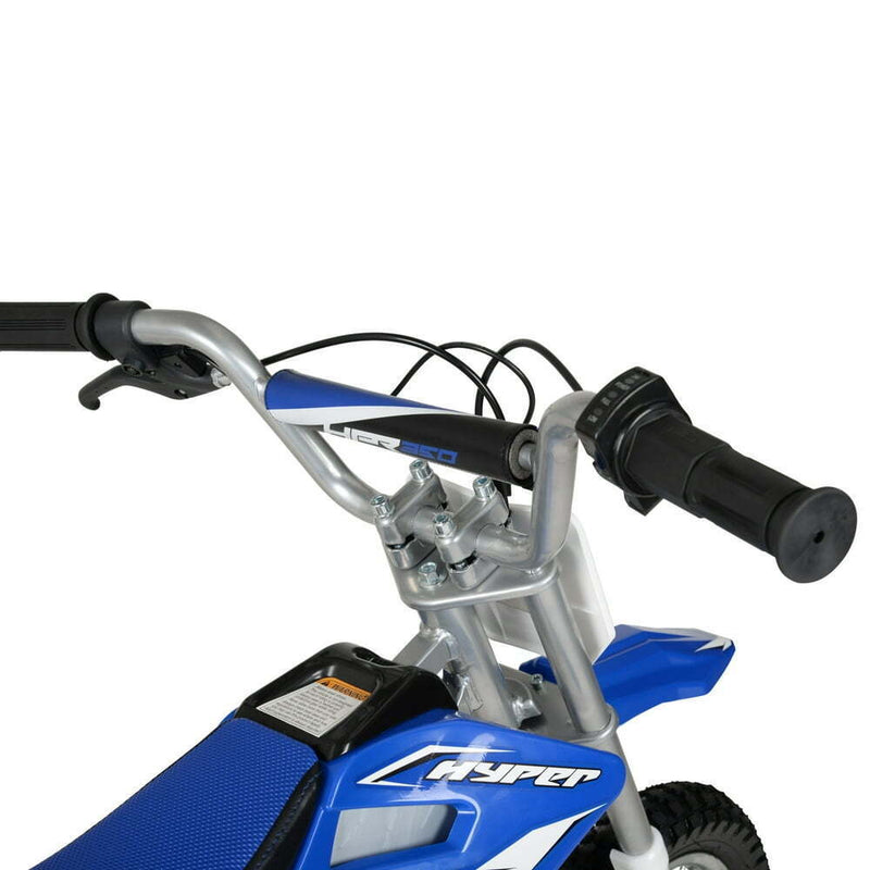 Blue 24V Electric Motorcycle for Kids with Maximum Speed of 14 mph