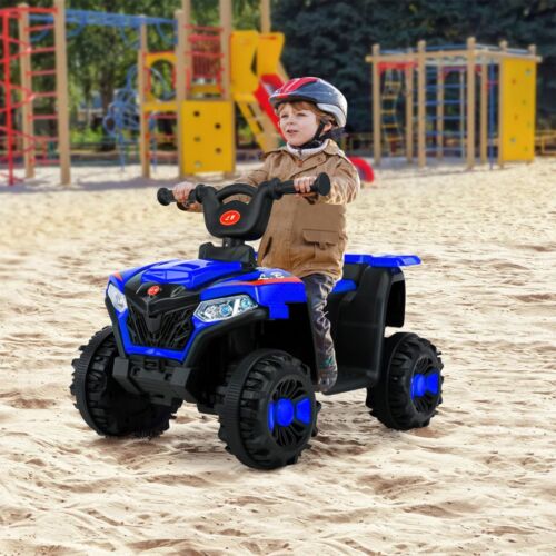 Blue 6V Battery-Powered Kids' ATV Ride-On Car