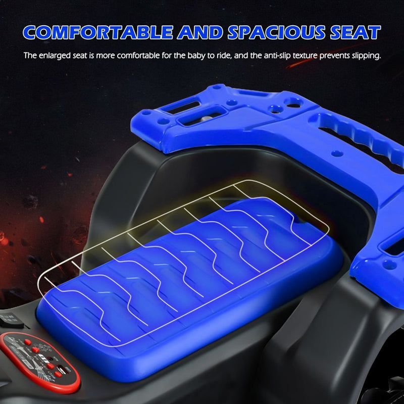 Blue 6V Battery-Powered Kids' ATV Ride-On Car