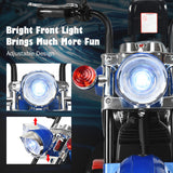 Blue 6V Kids Chopper Motorcycle with Light & Horn - Toddler 3 Wheel Trike