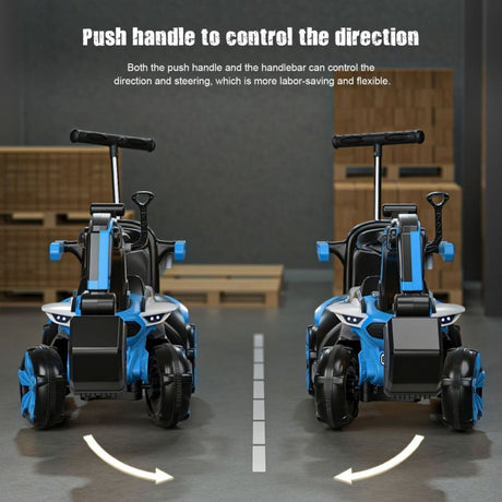 Bluetooth-Enabled Electric Excavator Toy Car for Kids with Helmet and Rear Bucket Attachment