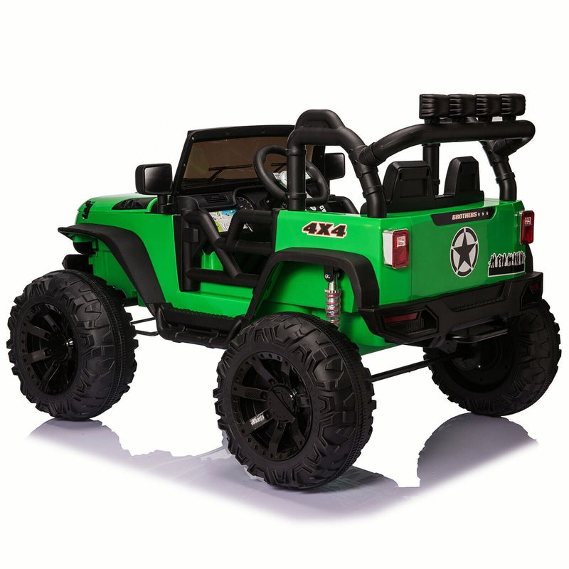 Bluetooth Remote Control Kids Ride On Jeep with 24V Battery and USB Connectivity - Perfect Gift for Young Adventurers