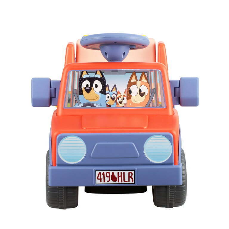 Bluey 6V Ride-On Car with Interactive Sounds - Battery Powered Toy for Kids and Toddlers