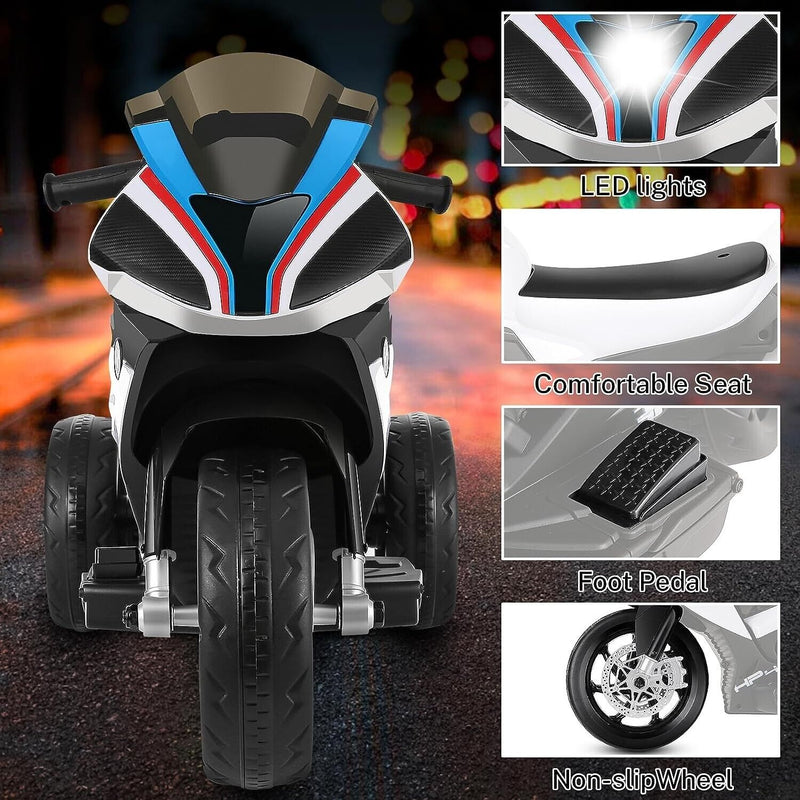 BMW 12V Battery Powered Ride on Motorcycle for Kids with Headlight - Perfect Gift