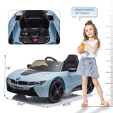 BMW i8 Licensed 12V Electric Ride-On Car for Kids with Remote Control