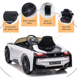 Licensed BMW i8 Kids Ride-On Car with Remote Control, MP3 Player, and LED Lights - 12V Electric Vehicle