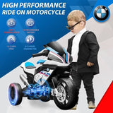 BMW Kids Electric Motorcycle - 12V Battery Powered Ride-On Bike in Sleek Black Design