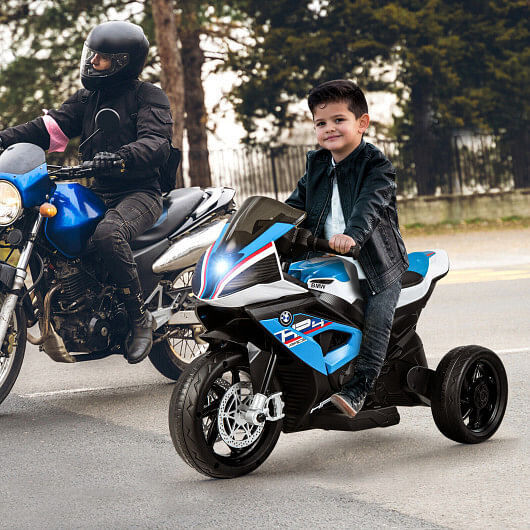 BMW Kids Motorcycle Ride-On Toy for Ages 3-8 - Blue