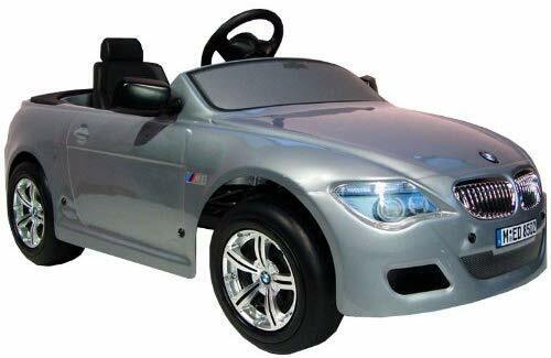 BMW New M6 12 Volt Ride On Luxury Kids Driving Car - Silver