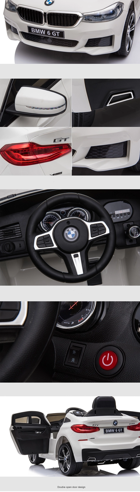 BMW 6 Series Gran Turismo Ride On Car For Children W/Magic Cars® Wireless RC Parental Control