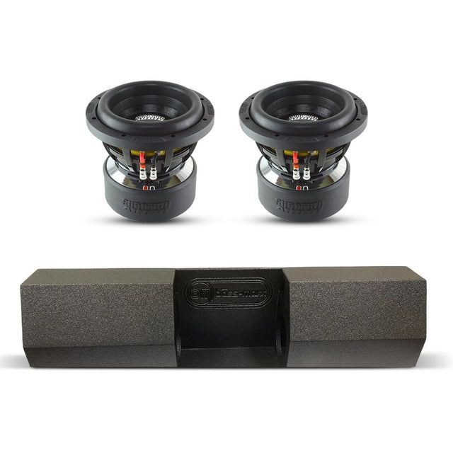 (2) Sundown Audio X8 v3 & Universal Single Cab Dual 8" Subwoofer Box Combo Sundown Audio