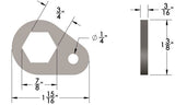 Hex Capture Plug Weld Washer