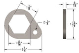 Hex Capture Plug Weld Washer