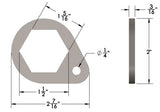 Hex Capture Plug Weld Washer