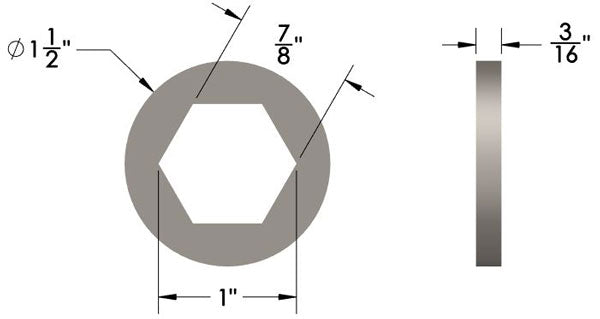 Hex Capture Washers