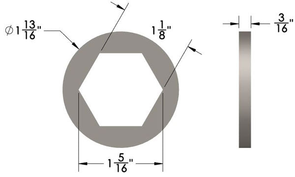 Hex Capture Washers