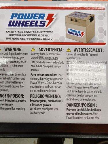 Brand New 12 Volt Grey Battery for Power Wheels FP74777 Model