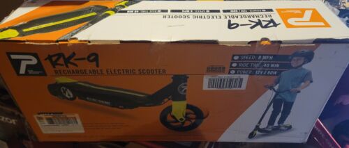 Brand New Pulse Electric Scooter - Rechargeable, 8mph, Black and Yellow - Suitable for Ages 8+