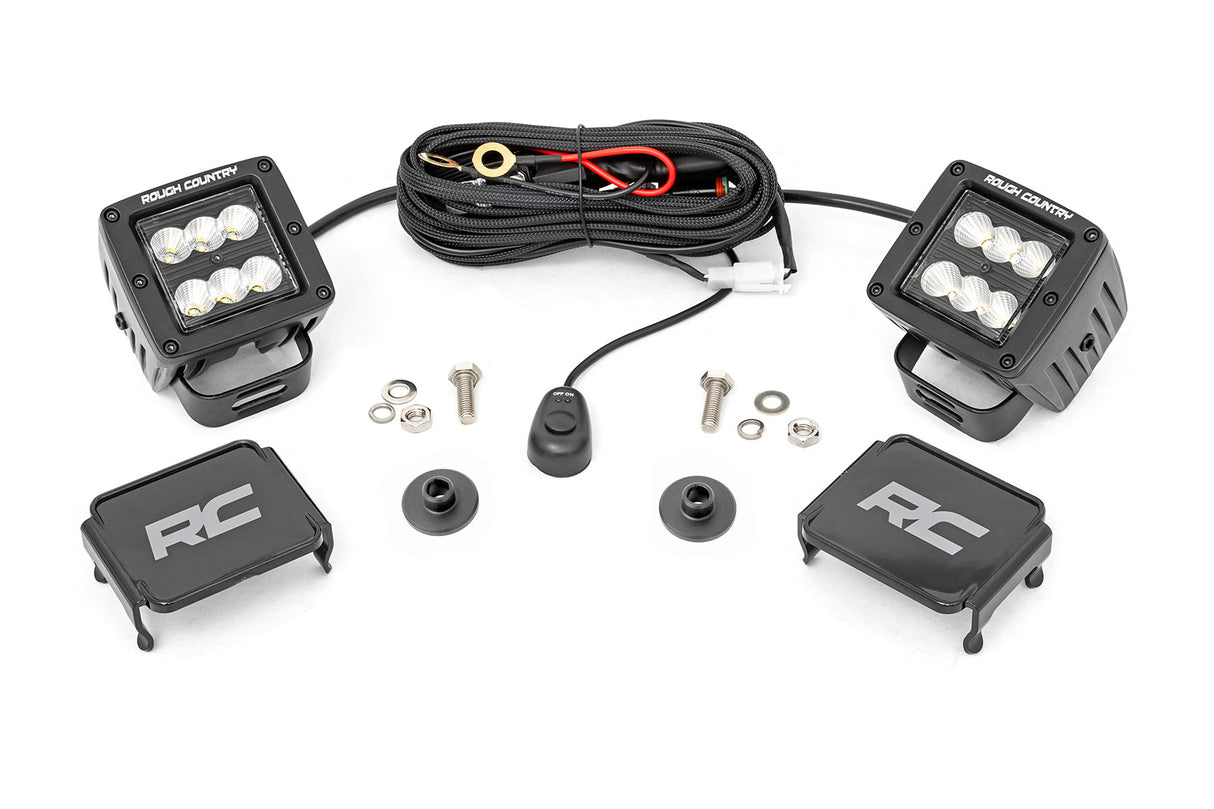 Rough Country LED Ditch Light Kit Ford Bronco 4WD 2021-2026 71046