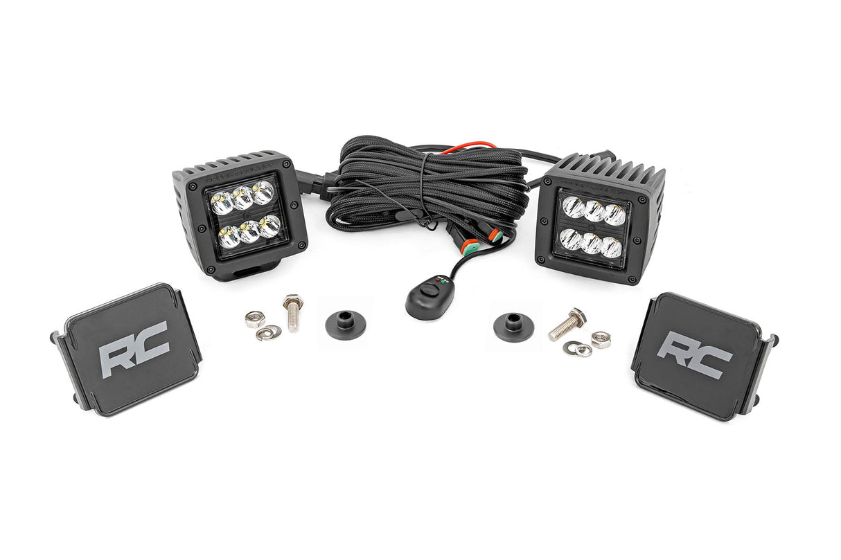 Rough Country LED Ditch Light Kit Ford Bronco 4WD 2021-2026 71046