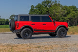 Rough Country OV2 Running Boards Side Step Bars 4-Door Ford Bronco 4WD 2021-2026 14007