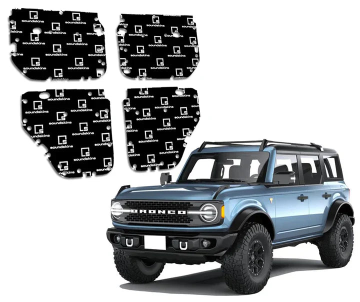 SoundSkins Sound Deadening Kit (SSK-BRONCO4DR 4-Door) | '21- Current Ford Bronco