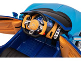 Bugatti Chiron Kids 12V Ride On Car with Remote Control - Blue