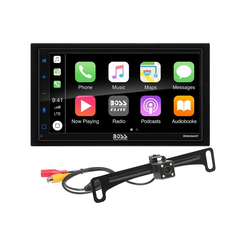 Boss Elite BV850ACP 6.75" Multimedia Receiver with Bluetooth Apple Carplay/Android Auto Boss Elite
