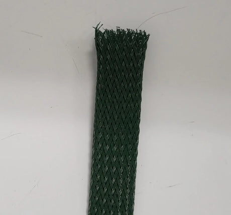 25 FT 1/2" FOREST GREEN PET EXPANDO SLEEVING BRAID AC/DC WIRE AND SUPPLY
