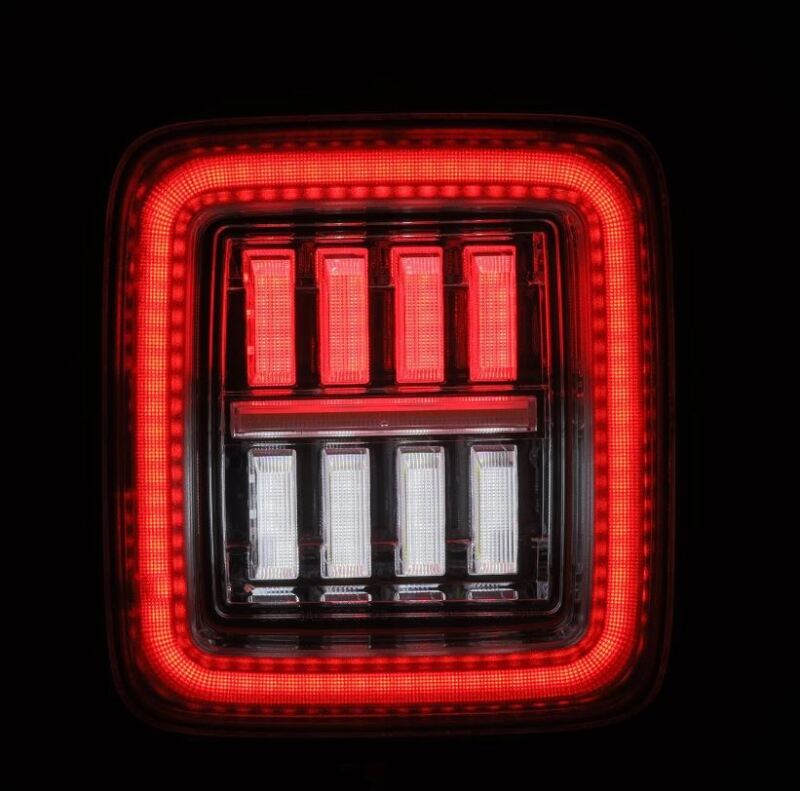 AlphaRex Nova-Series Prismatic LED Tail Lights Clear | '18-Current JL Wrangler / '20-Current JT Gladiator