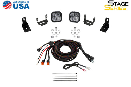 Diode Dynamics 2022+ Ford Maverick SS3 Sport Stage Series Ditch Light Kit Yellow Combo