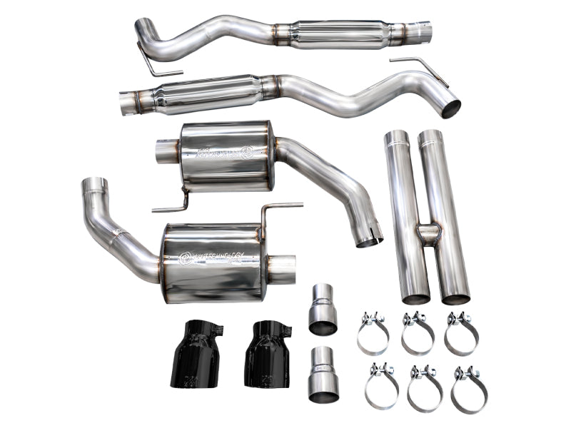 AWE 2024 Ford Mustang GT Fastback S650 RWD Touring Catback Exhaust w/ Dual Diamond Black Tips