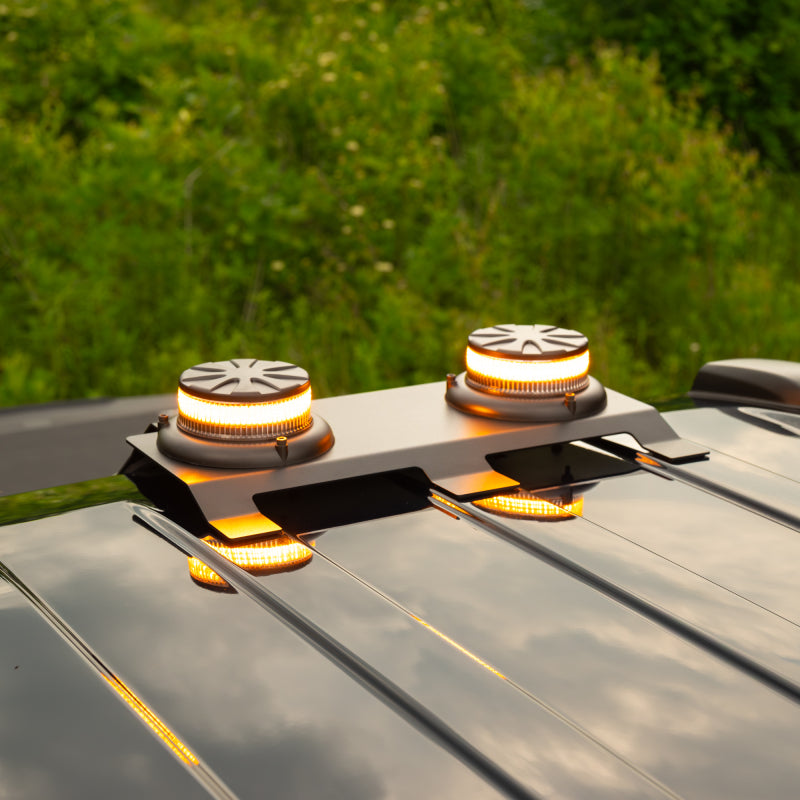 Putco 15-25 Ford F-150 Dual Hornet Beacon LED Strobe (Amber) w/ Mounting Bracket & Harness